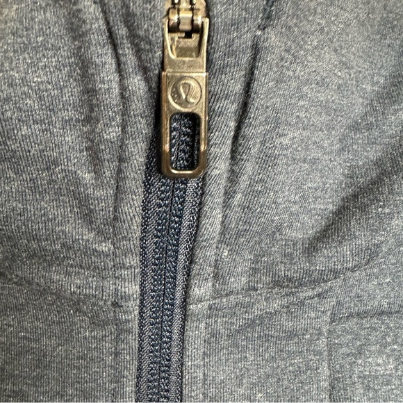 Lululemon City Sweat Full Zip Hoodie Sweatshirt Navy Blue Mens XS - Picture 7 of 8